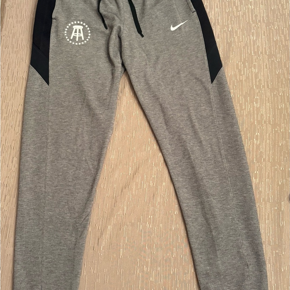 Nike Barstool Men's Gray and Black Joggers